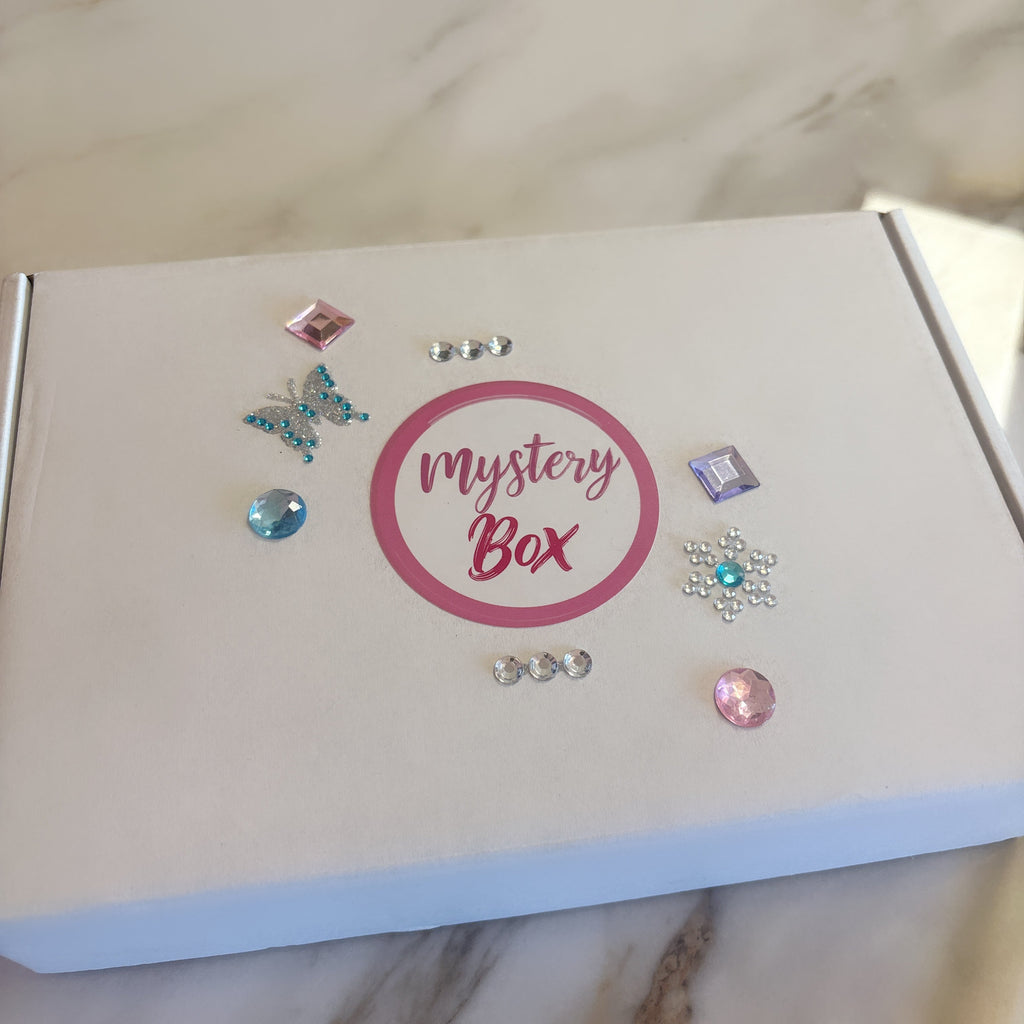 MYSTERY BOX MIXED BEADS GEMSTONES CRYSTALS FINDINGS BY COLOR